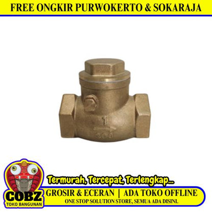1 IN / ONDA Tosen Tusen Tesen Foot Klep Valve Kuningan