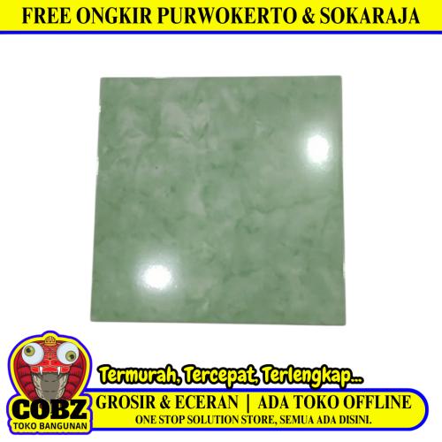 40 CM x 40 CM / ARWANA 7722 Keramik Lantai Rumah Glossy Green Dus