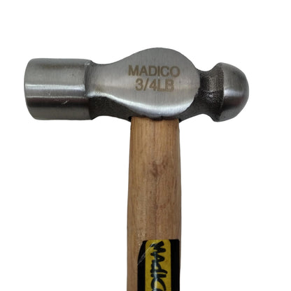 12 OZ / MADICO Palu Martil Konde Ballpoint Hammer Gagang Kayu