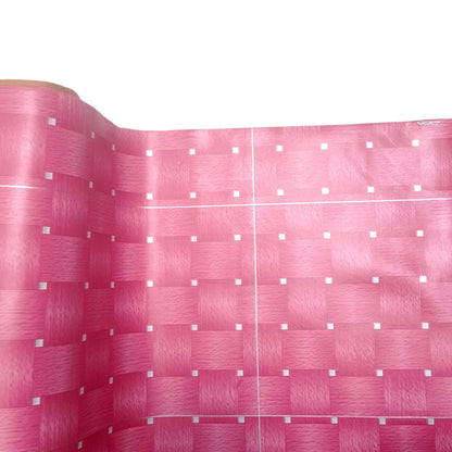 120 CM x 15 M / NANYA CKY1 001 Karpet Perlak Lantai Meja Vinyl PVC Pink Roll