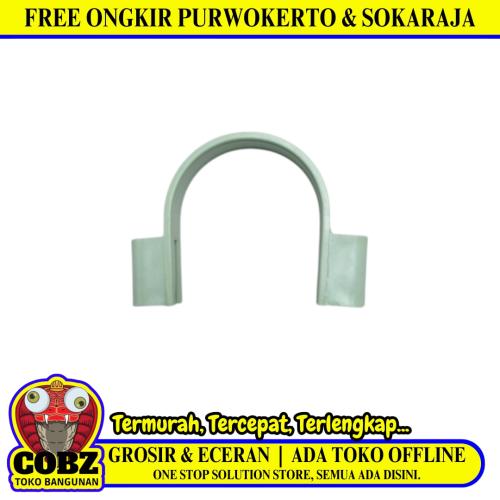 2 1/2 IN / ARROW Klem Pipa Plat Pipe Clamp Plastik PVC