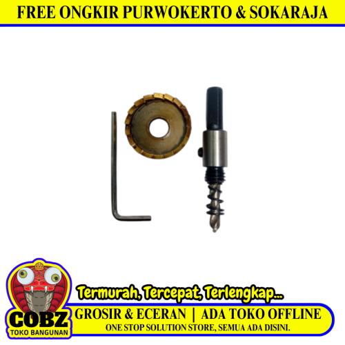 30 MM / HSS Hole Saw Mata Bor Hidroponik Pelubang Besi Plastik PVC