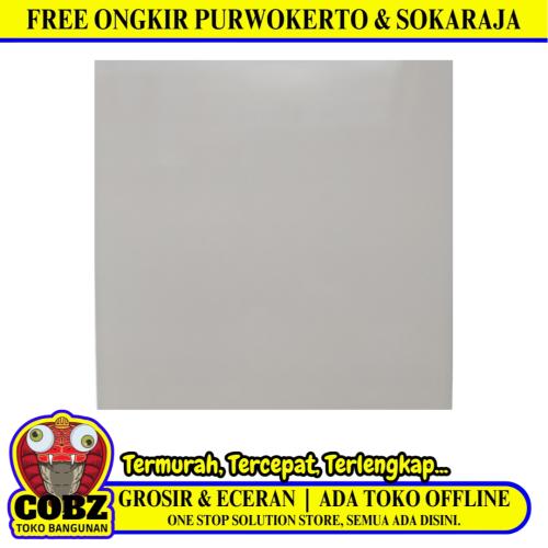 50 CM x 50 CM / UNO CREMA Keramik Lantai Rumah Glossy Cream Dus