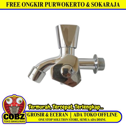 1/2 INCH / COBZ Kran Air Cabang Double Shower Mesin Cuci Stainless