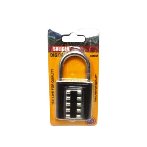 40 MM /SOLIGEN Gembok Nomer Pin Angka Tas Kunci Koper Travel Lock