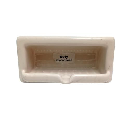 11 CM x 22 CM x 10 CM / DUTY Tempat Sabun Tanam Dinding Keramik Beige