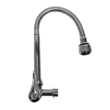 1/2 IN / HOM HBABK02 Kran Angsa Fleksibel Sink BCP Tembok Stainless