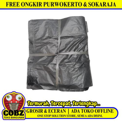 28 CM x 37 CM / TM Plastik Kresek Loss Kiloan Hitam Kg