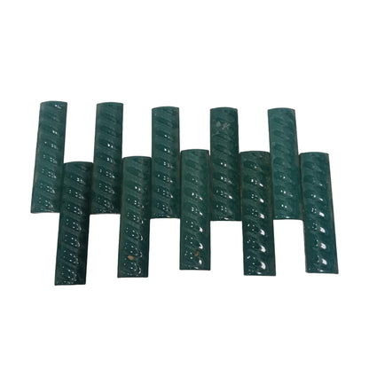 10 CM / COBZ Kuku Macan Bon Bon Lis Keramik Ulir Lurus Hijau Lembar