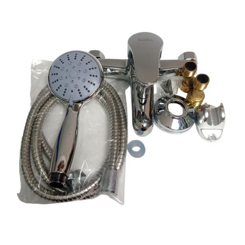 1/2 IN / BANO SL 113 Kran Shower Panas Dingin Stainless + Selang + Shower Set