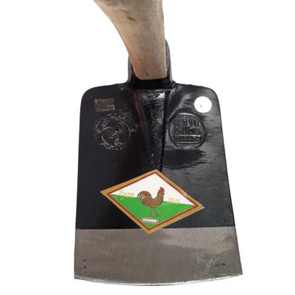 AYAM MAS Mata Pacul Cangkul Tani Kebun Tanaman Baja Plus Gagang Kayu Set