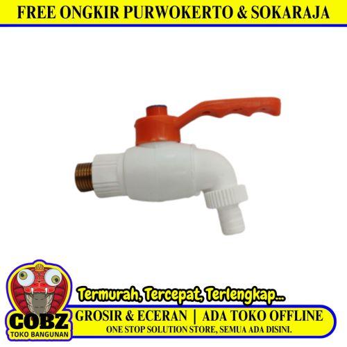 1/2 IN / NEW SOLIGEN Kran Air Tembok Taman Kamar Mandi Plastik PVC