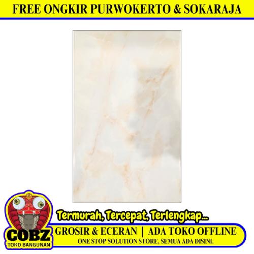 25 CM x 40 CM / UNO SUNNY Keramik Dinding Kamar Mandi Glossy Beige Dus
