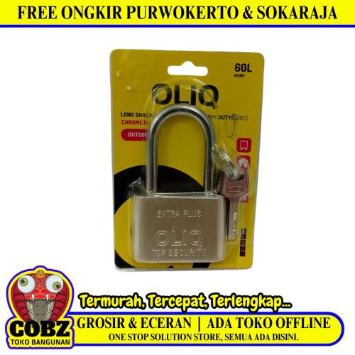 60 MM / OLIQ  Gembok Pintu Pagar Padlock Anti Maling Leher Panjang