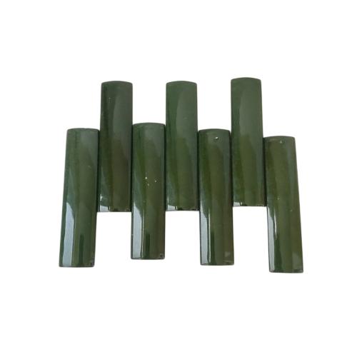 10 CM / NM Kuku Macan Bon Bon Lis Keramik Permukaan Hijau Lembar