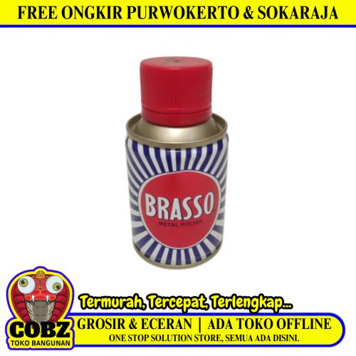 100 G / BRASSO Cairan Metal Polished Poles Pengkilap Logam Kusam Kaleng