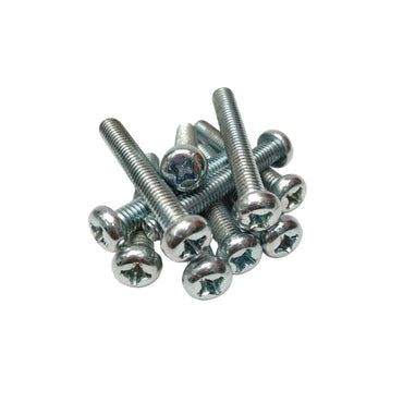 M 6 x 40 MM / TM Baut JP Kepala Pentol Bulat Plus Putih Biji