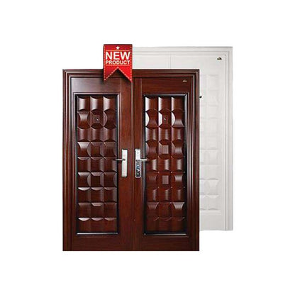 5 CM x 150 CM x 210 CM / FORTRESS FORT 150.16 DOUBLE Pintu Kamar Mandi Baja Coklat Set