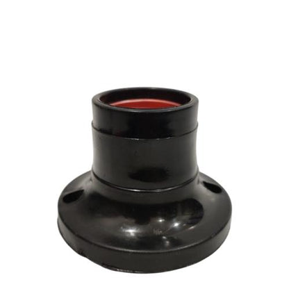 SETKOU Fitting Tempat Lampu Plafon Atap Tempel Bulat Kecil Hitam