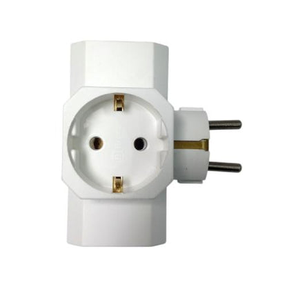 3 LUBANG / T ARDE BROCO Steker Stop Kontak Colokan Serbaguna 3 in 1