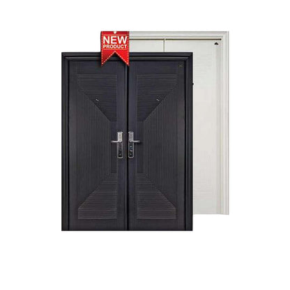 5 CM x 150 CM x 210 CM / FORTRESS FORT 150.18 DOUBLE Pintu Kamar Mandi Baja White Set