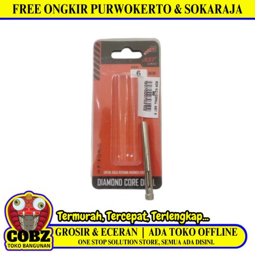 6 MM / BULL AST Mata Coring Diamond Core Pelubang Keramik Granit Kaca