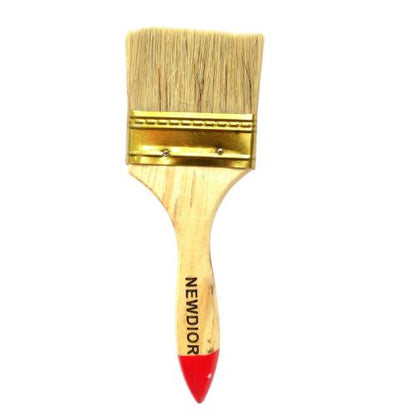 3 IN / NEWDIOR Kuas Cat Tembok Kayu Besi Air Acrylic Paint Brush