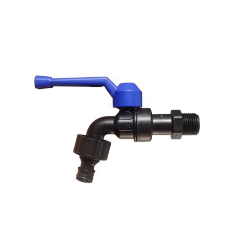 1/2 IN / ISCO Kran Air Tembok Taman Kamar Mandi Plastik Hitam PVC