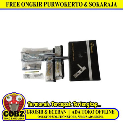 HONGSHU CADILAC-M SN / CP  Handle Door Lock Tarikan Handle Kunci Pintu Tanggung Set