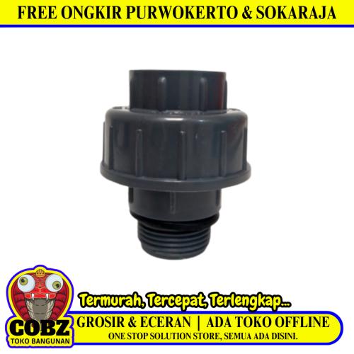 3/4 IN/PENGUIN Water Mur Moor Drat Dalam Dan Drat Luar PVC Plastik Pcs