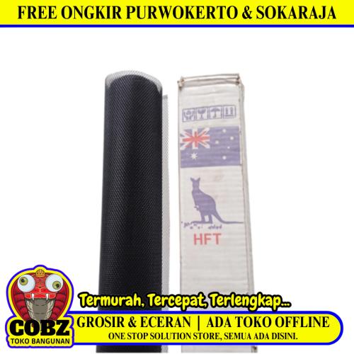 3 MM x 3 MM x 100 CM x 10 M / HFT Strimin Nyamuk Parabola Baja Black Roll