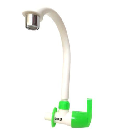 1/2 IN / GIKU Kran Angsa Sink Bak Cuci Piring Tembok Plastik PVC