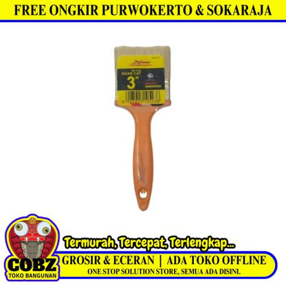 3 IN / XANDER Kuas Cat Tembok Kayu Besi Air Acyrlic Paint Brush