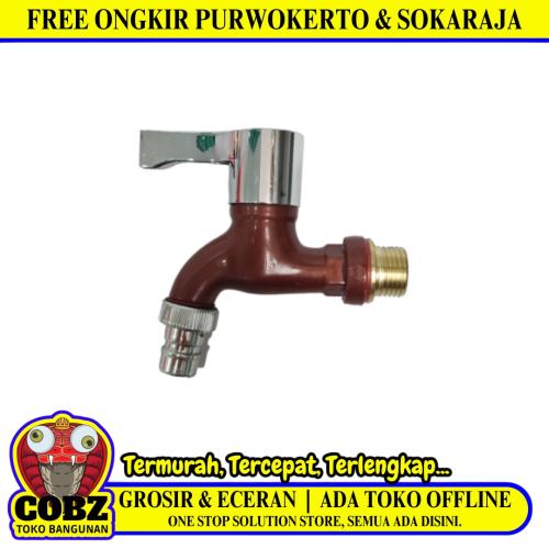 1/2 IN / HOM HBABD04 Kran Air Tembok Taman Kamar Mandi Plastik PVC