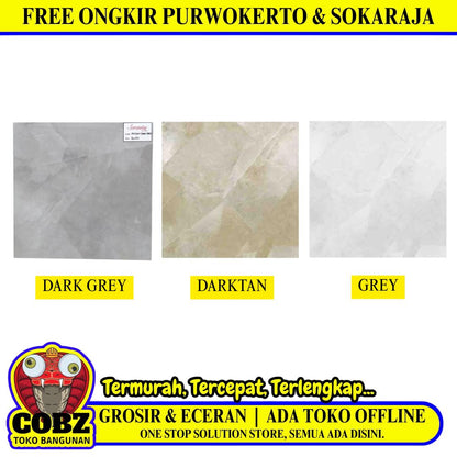 60 CM x 60 CM /SERENITY RINJANI Granit Lantai Rumah Glossy Dus