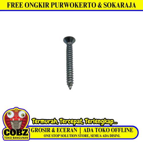 #10 X 1 1/2 INCH /NM SEKRUP FH KEPALA RATA SKRUP TAPPING PLUS PER BIJI