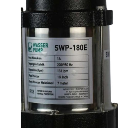 WASSER SWP-180E Pompa Celup Air Kotor Submersible Non Otomatis Set