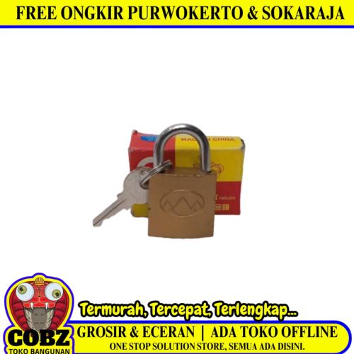 25 MM / GOLD PECK Gembok Pintu Pagar Padlock Anti Maling Leher Pendek