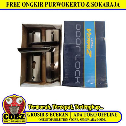 VERRIZ Handle Door Lock Tarikan Handle Kunci Pintu Tanggung Set