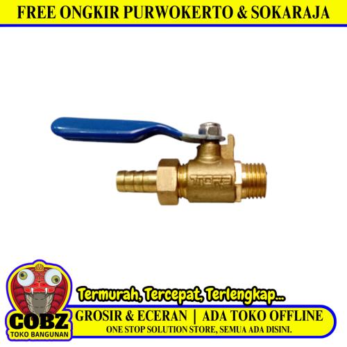 1/4 IN / TORA Stop Kran Angin Mesin Kompresor Kuningan