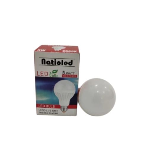 5 WATT / NATIOLED LED Lampu Bohlam Bulb Moto Putih