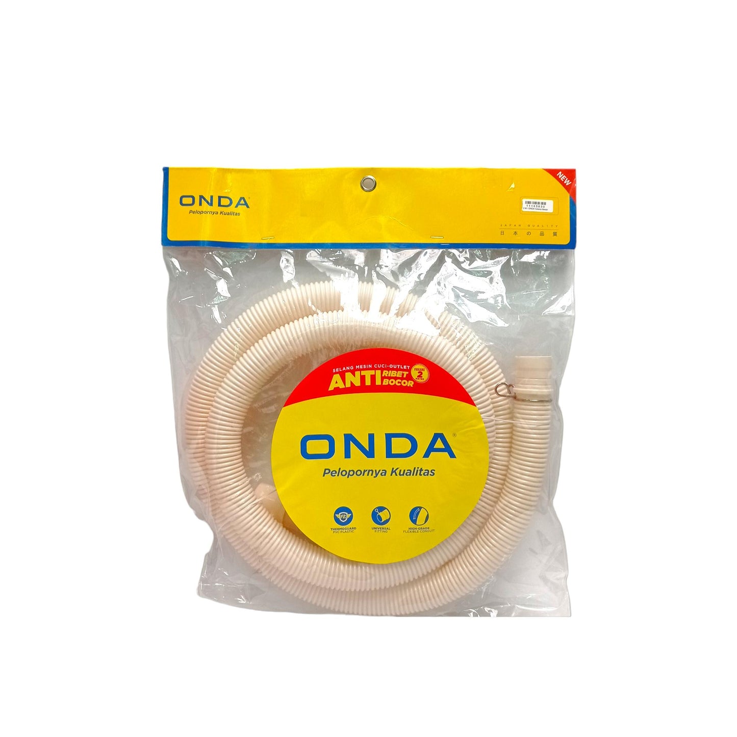 200 CM / ONDA Selang Pembuangan Air Mesin Cuci Bawah Outlet