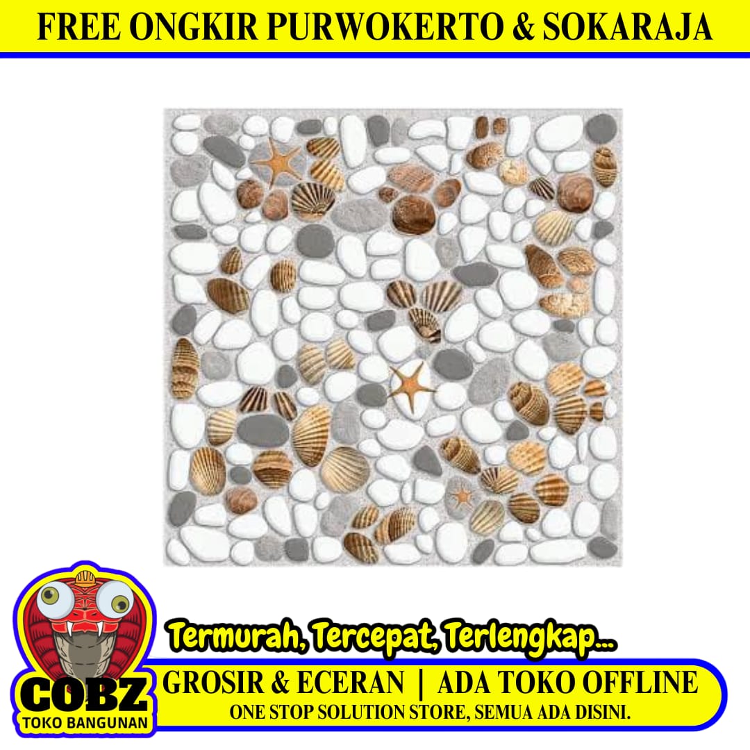 40 CM x 40 CM / ARWANA CARRIBEAN Keramik Lantai Teras Garasi Matte Grey Dus