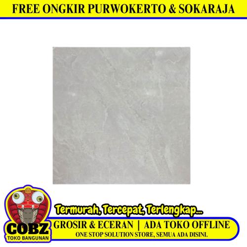 30 CM x 30 CM / ASIA TILE ZIGMA Keramik Lantai Rumah Glossy Grey Dus