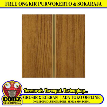 8 MM x 20 CM x 5 M / SHUNDA PLAFON PL.08.005 Plafon Gypsum GRC U PVC Hotstamping Lembar