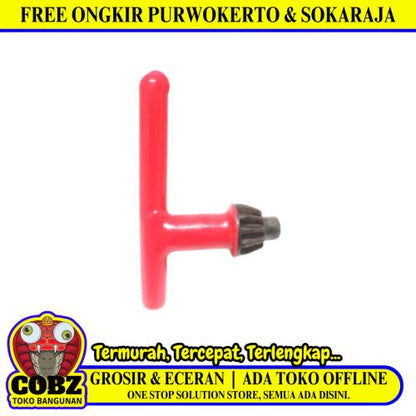 10 MM / NM Kunci Kepala Mesin Bor Hanging Drill Chuck Key Merah