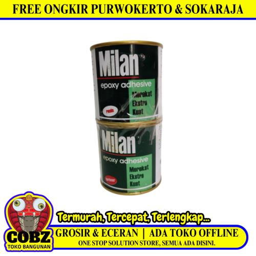 1/4 KG + 1/4 KG / MILAN EPOXY ADHESIVE Lem Kayu 2 Komponen Resin Hardener Set
