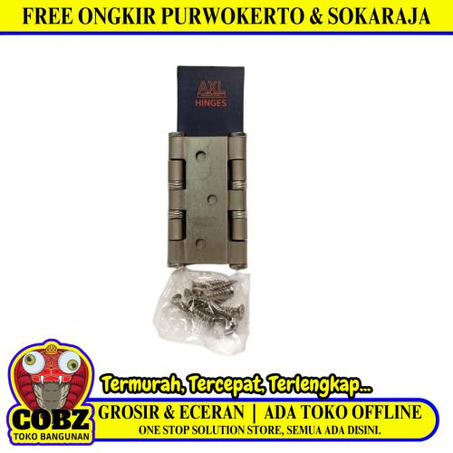 3 IN / AXL Engsel Kupu Kupu Pintu Jendela Hinge Stainless Set