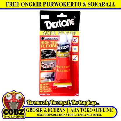 70 GR / DEXTONE AUTO SEALER High Temperature Flexible Lem Kaca Tube