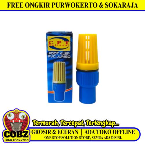 1/2 IN / CPT Foot Klep Valve Saringan Pipa Pompa Torrent PVC